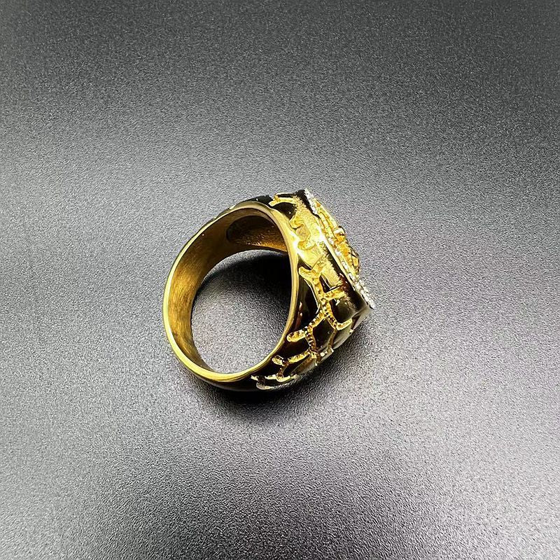 Amen Artisan Diamond Cross Christ Ring - Image 5
