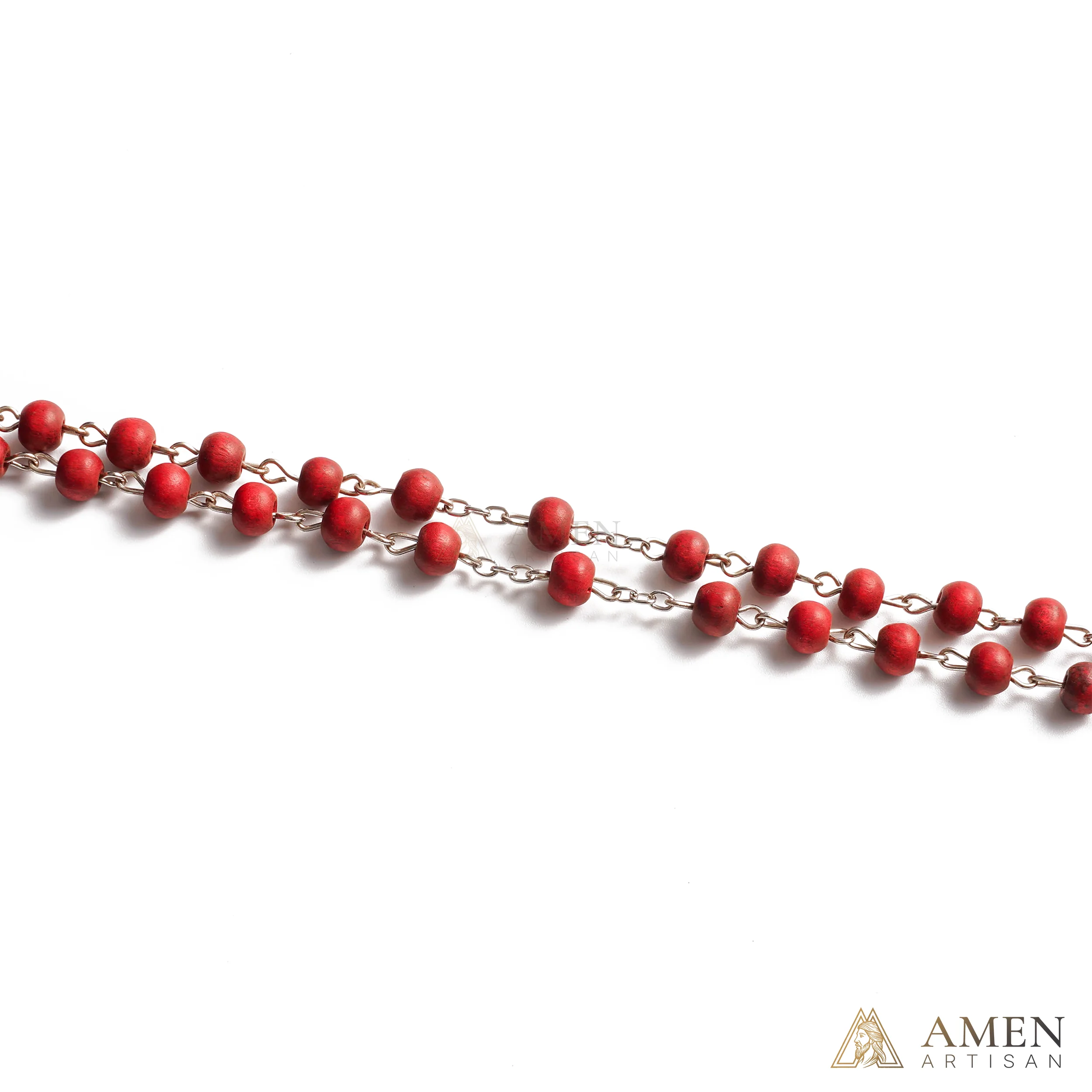 Aromatic Papal Wood Rosary — Scented Wooden Catholic Prayer Beads - Image 4