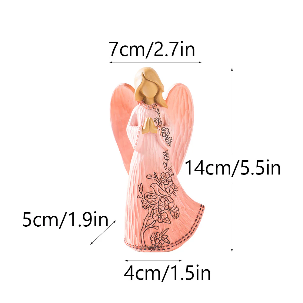 Blessing Angel Statue Ornament Guardian of Hope, Warmhearted Home Accent Amen Artisan - Image 10