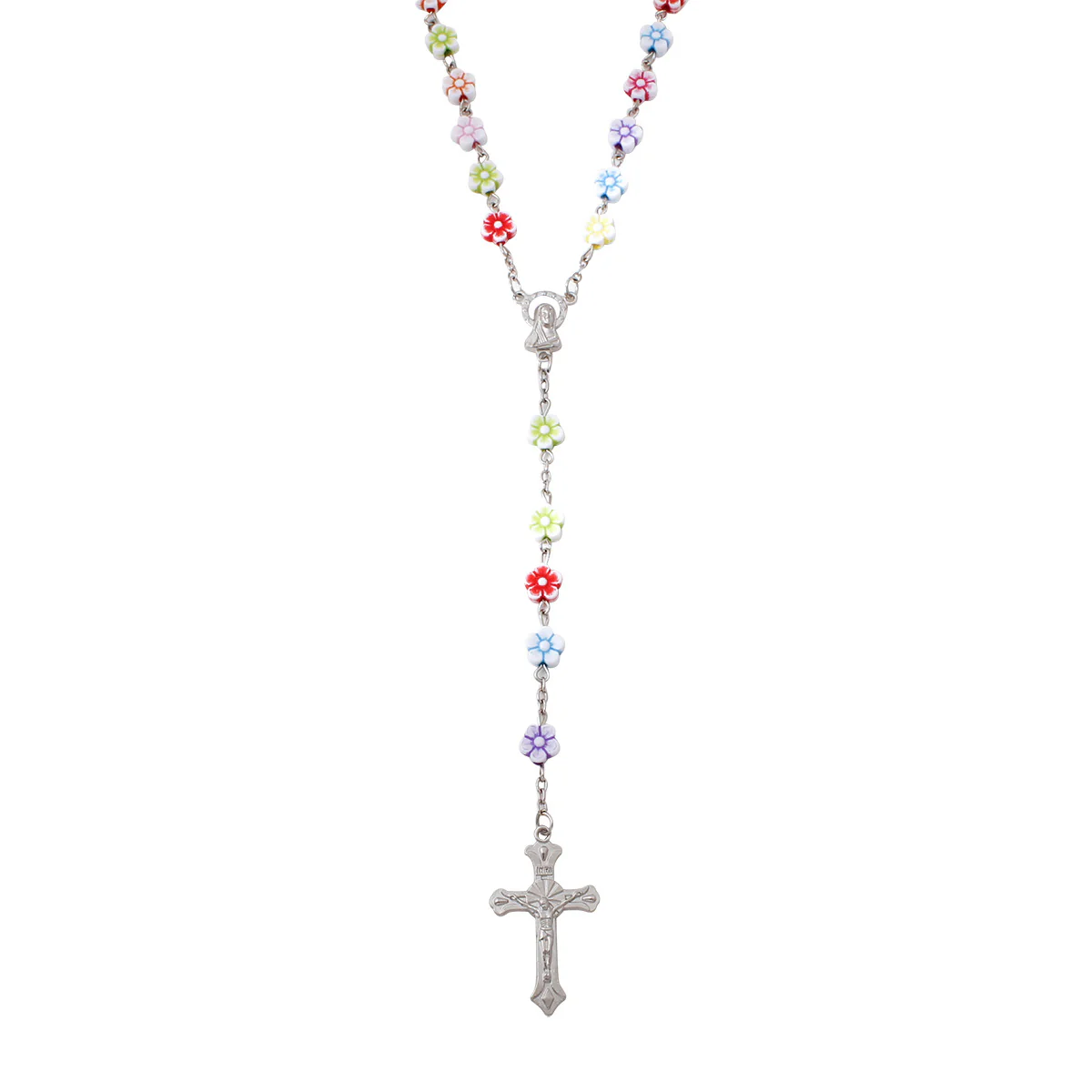 Colorful Cherry Blossom Beads Rosary - Image 6