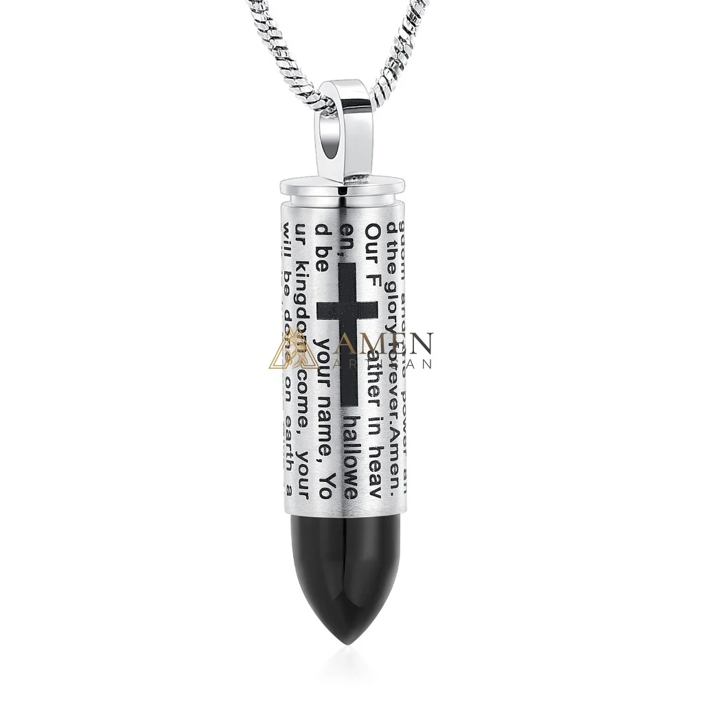 Cross Prayer Urn Pendant Necklace Amen Artisan - Image 10