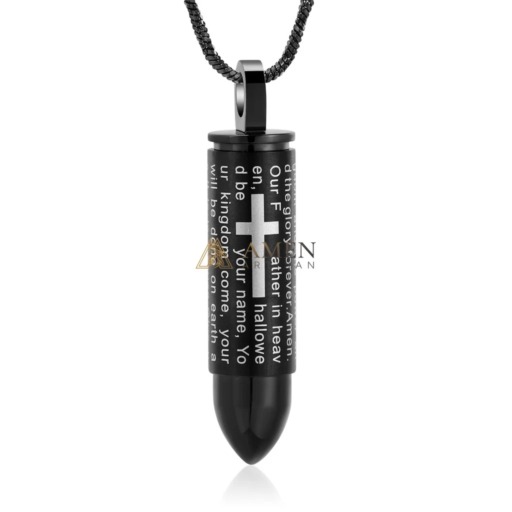 Cross Prayer Urn Pendant Necklace Amen Artisan - Image 7