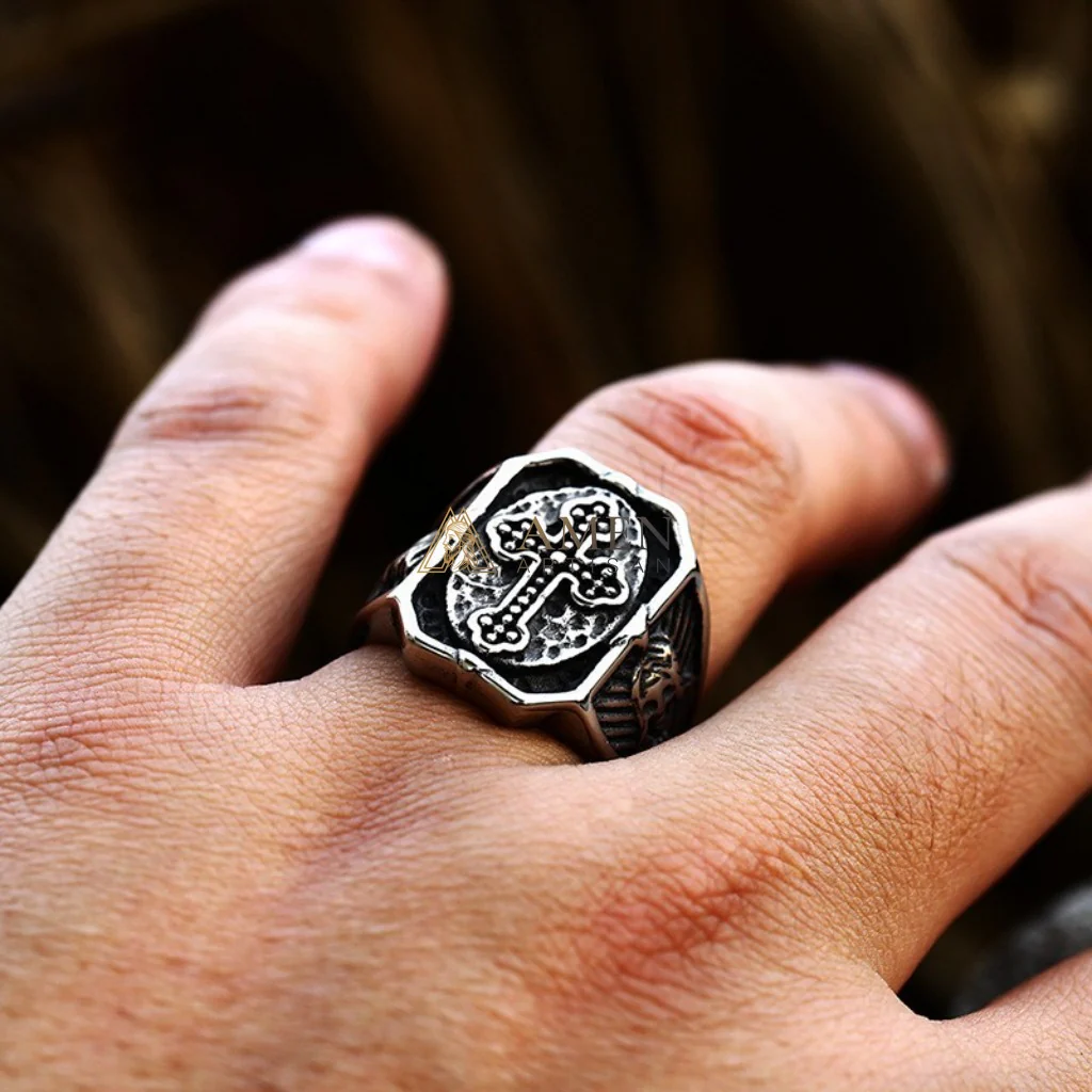 Cross Signet Ring Amen Artisan - Image 4
