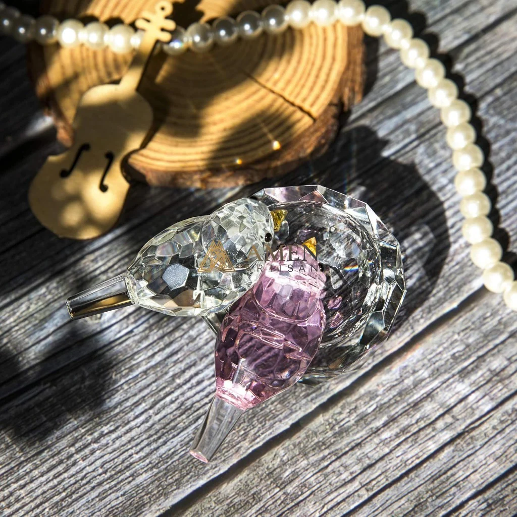 Crystal Bird Figurine Amen Artisan - Image 6