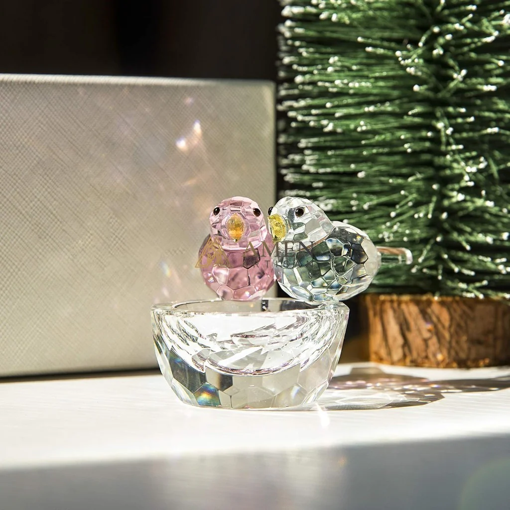 Crystal Bird Figurine Amen Artisan - Image 7