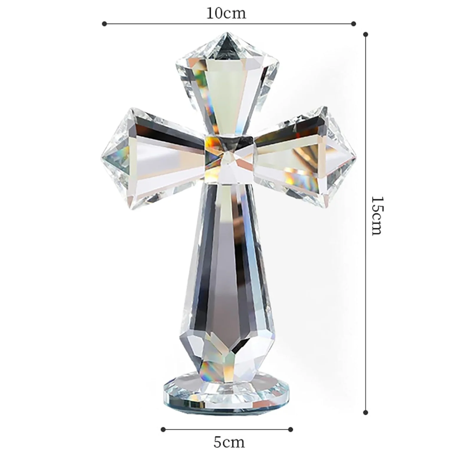 Crystal Cross Figurine Amen Artisan - Image 6