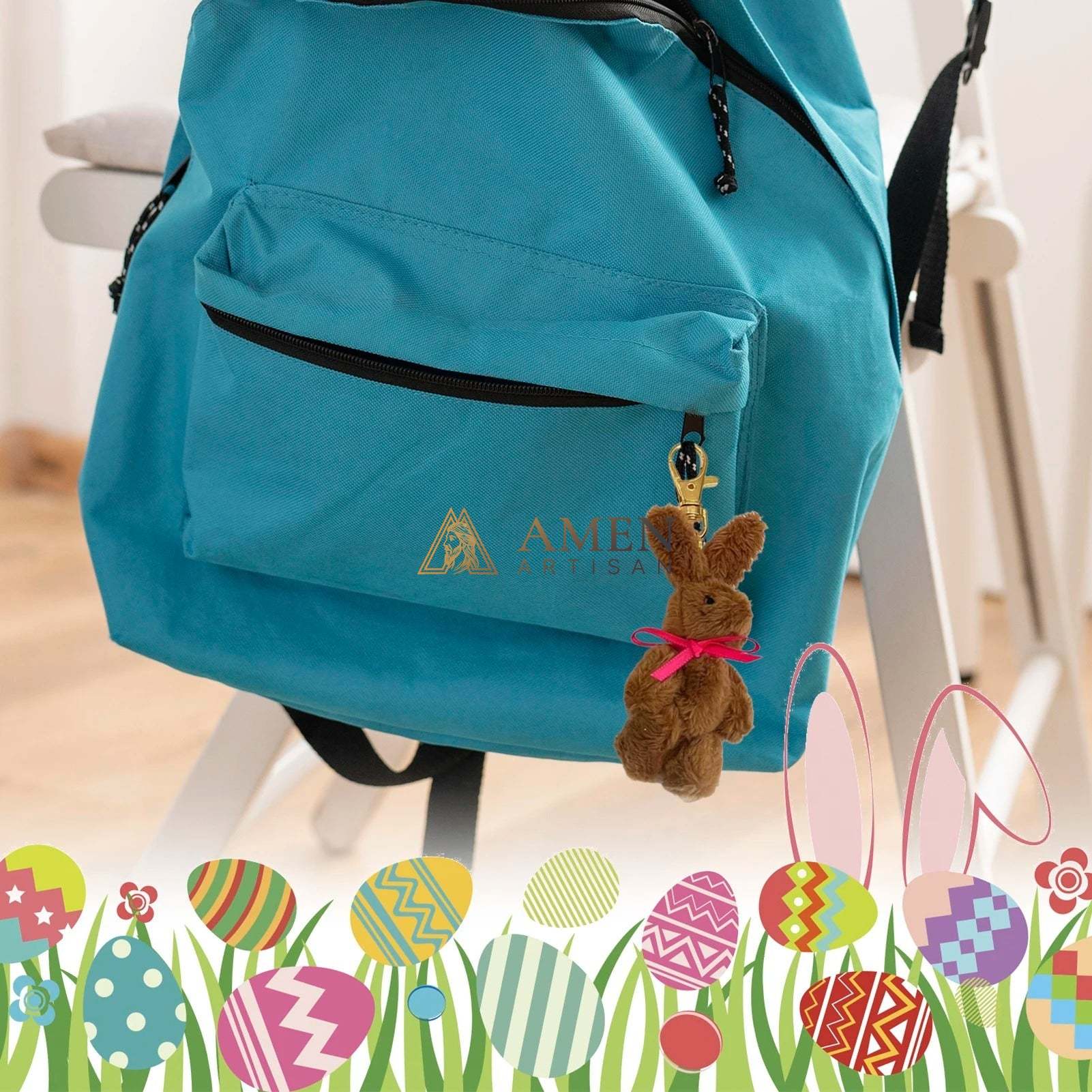 Cuddly Bunny Pocket Hug Charm Amen Artisan - Image 4