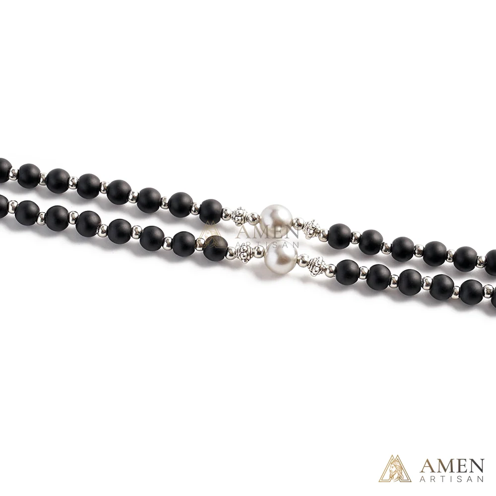 【Deal Today】Matte Obsidian Rosary - Image 3