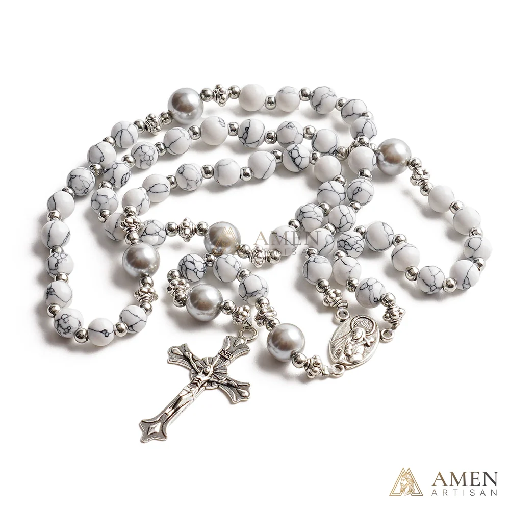 【Deal Today】Howlite Rosary - Image 5