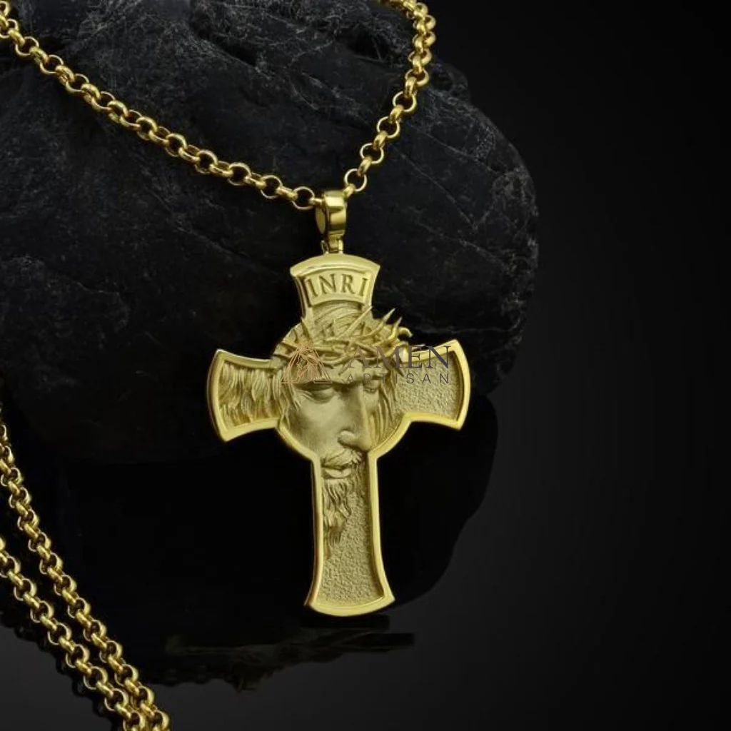 【Deal Today】Jesus Crown of Thorns Cross Pendant with Chain | Amen Artisan - Image 6