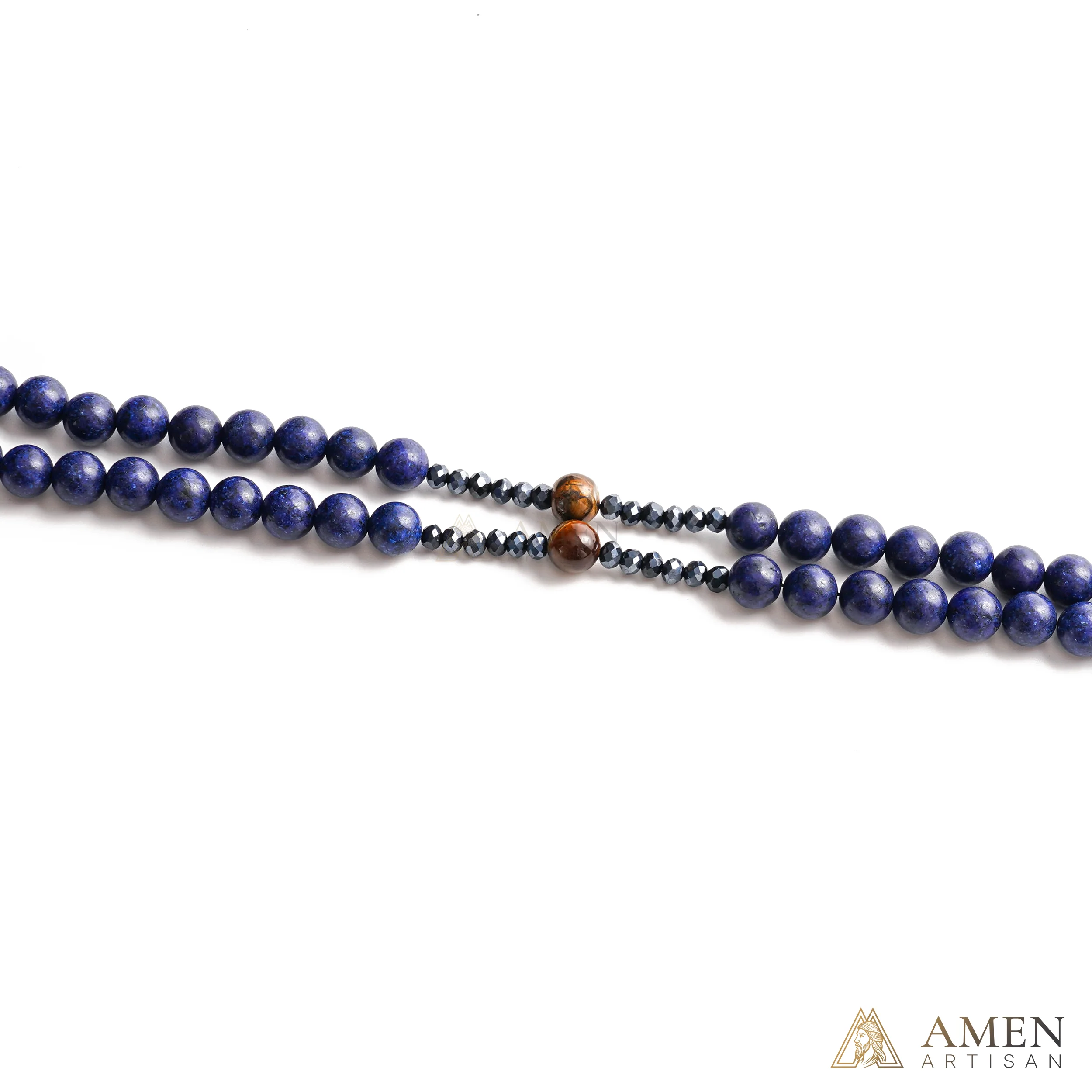 Lapis Lazuli Rosary Amen Artisan - Image 3