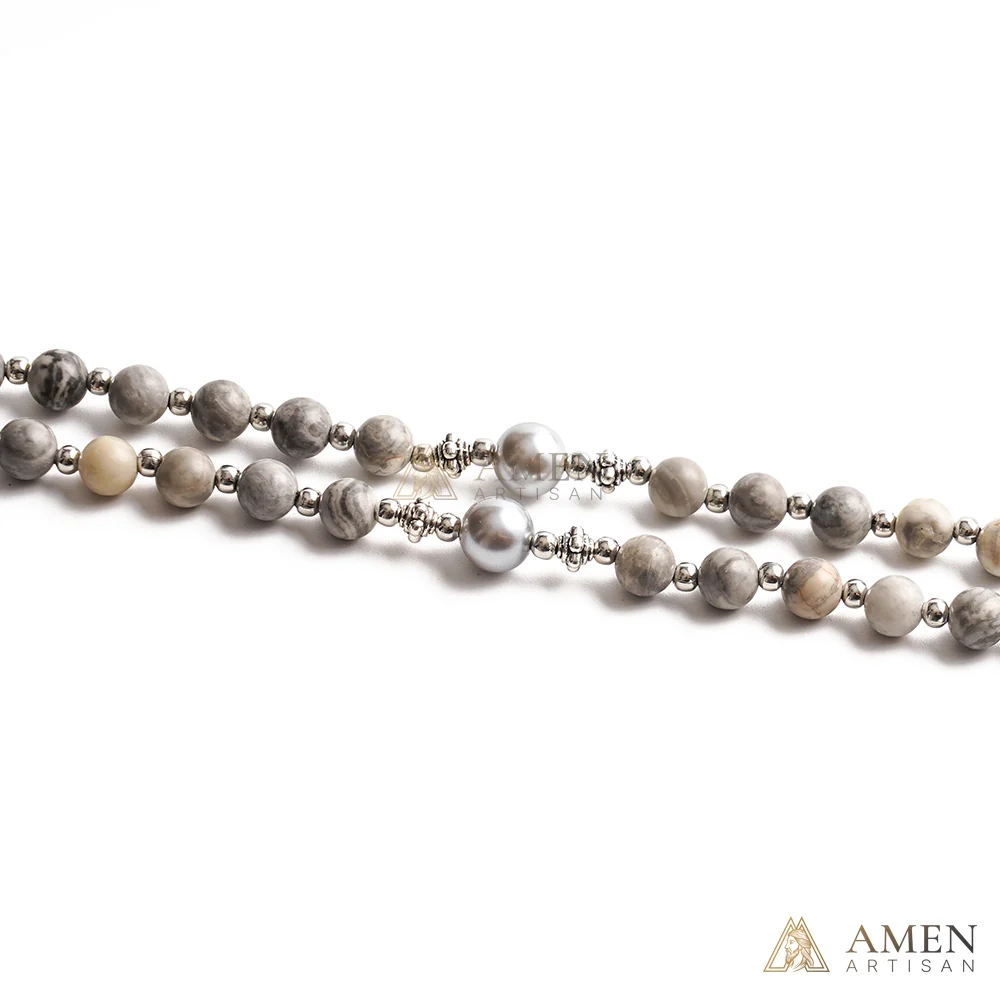 【Deal Today】Map Jasper Rosary - Image 3