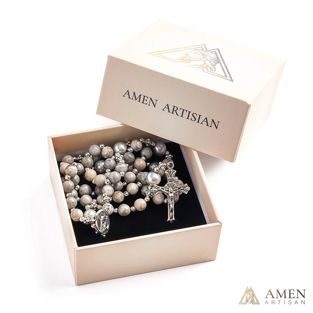 【Deal Today】Map Jasper Rosary - Image 4