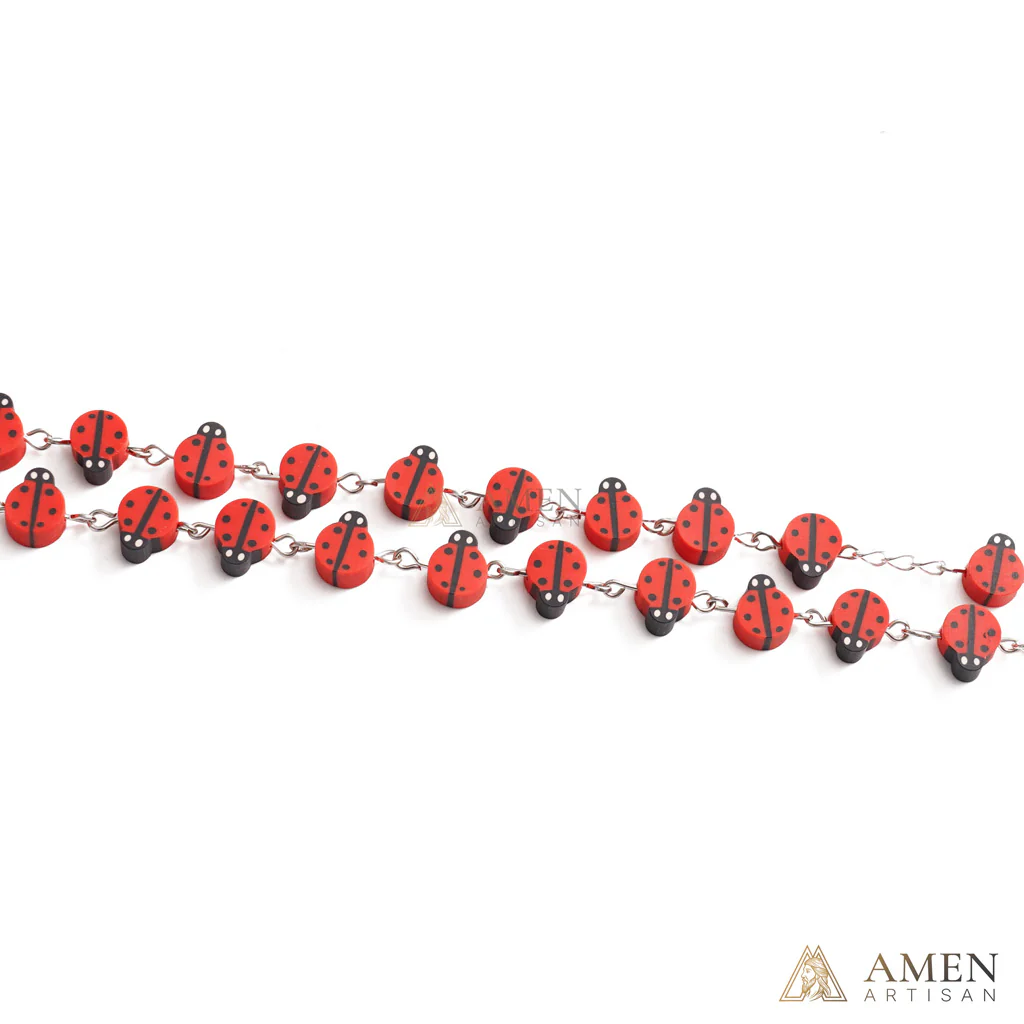 【Deal Today】Our Lady’s Ladybug Rosary |  Amen Artisan - Image 3