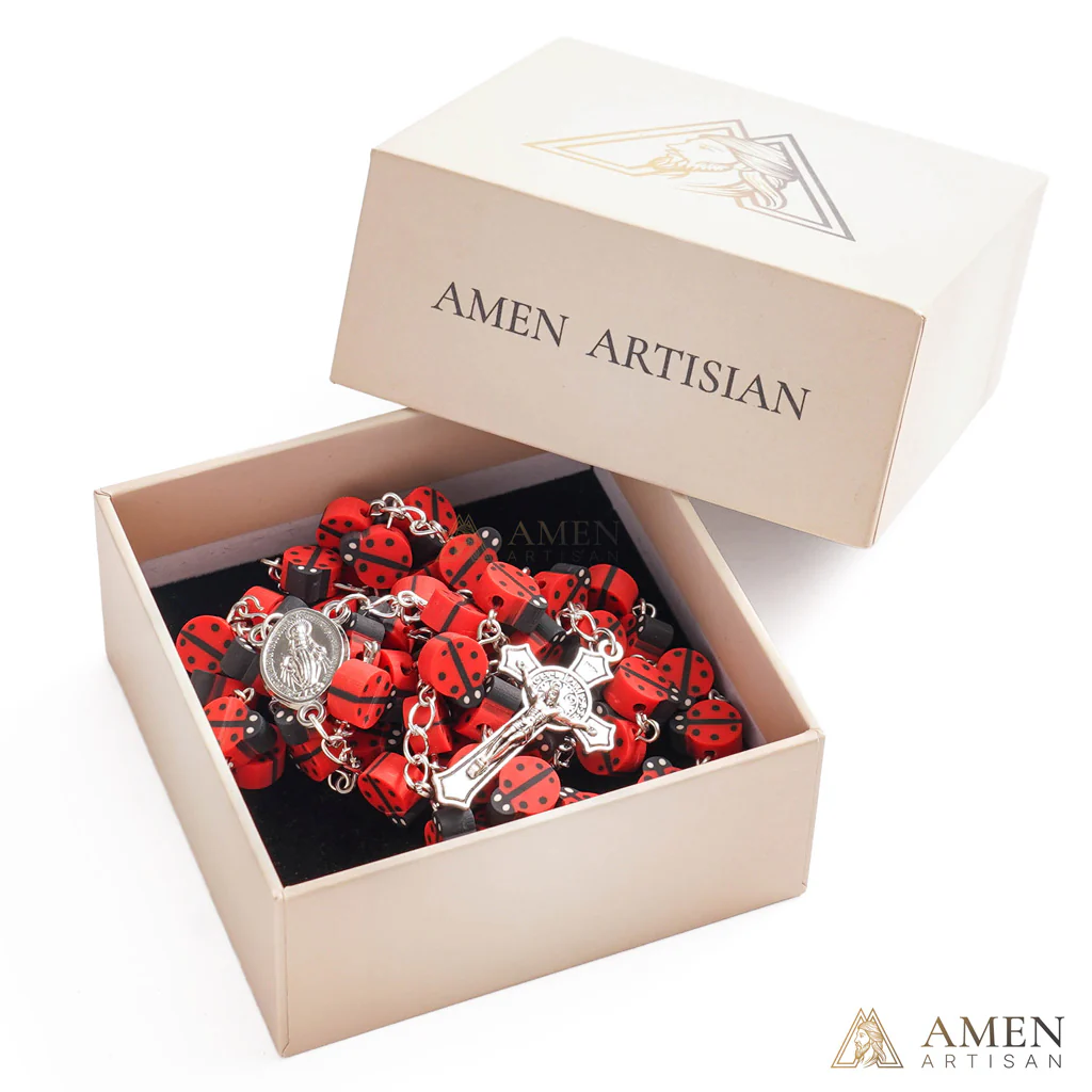 【Deal Today】Our Lady’s Ladybug Rosary |  Amen Artisan - Image 4