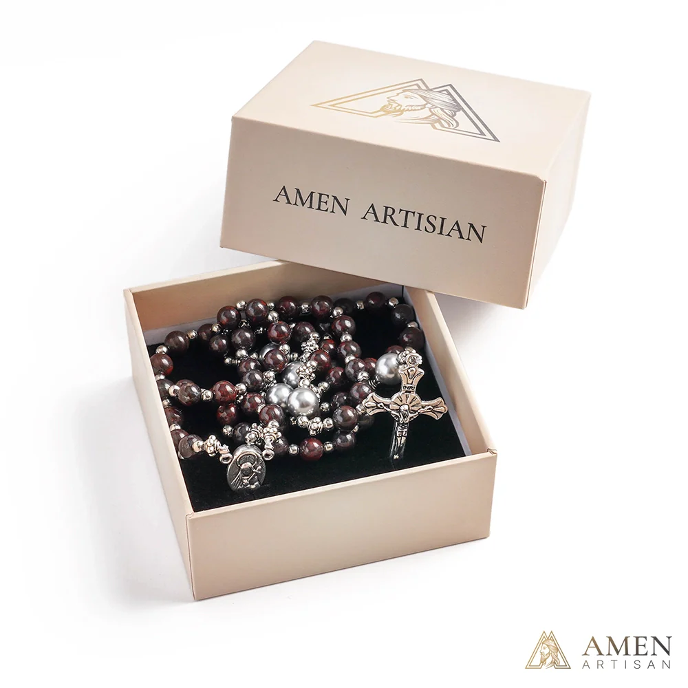 【Deal Today】Red Jasper Rosary - Image 4