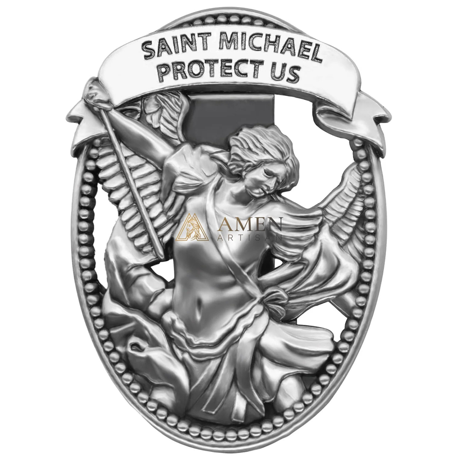 【DEAL TODAY】St Michael Medal Car Clip - Image 7