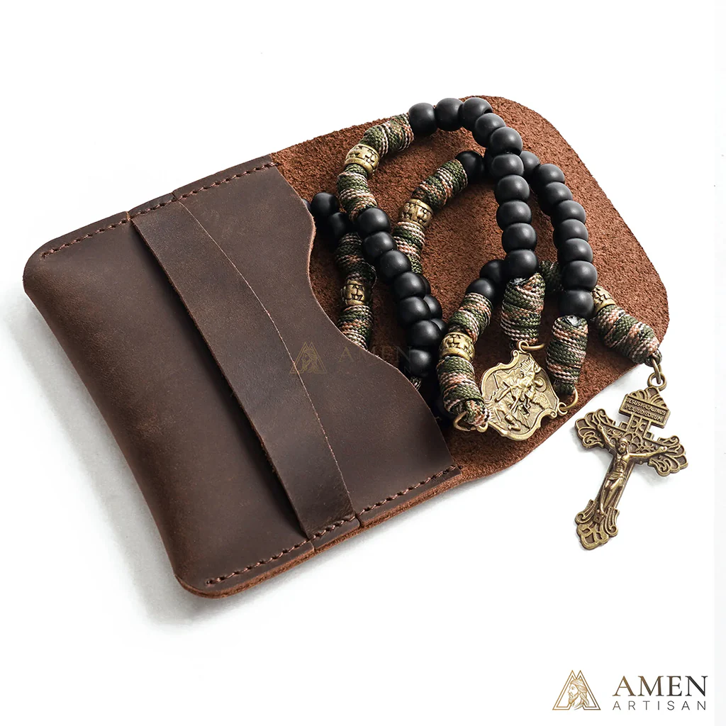 St. Michael Paracord Rosary with Jesus Crucifix - Protection & Strength - Image 14