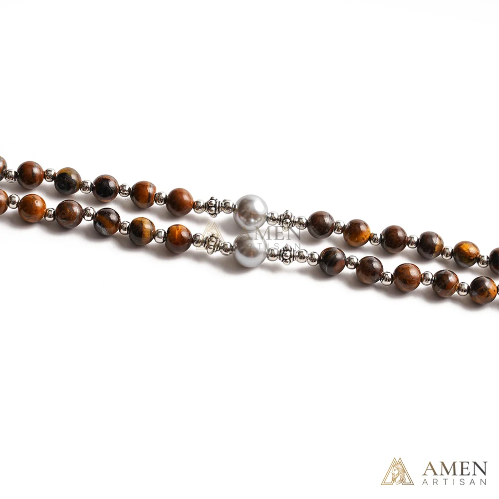 【Deal Today】Tiger's eye Rosary - Image 3