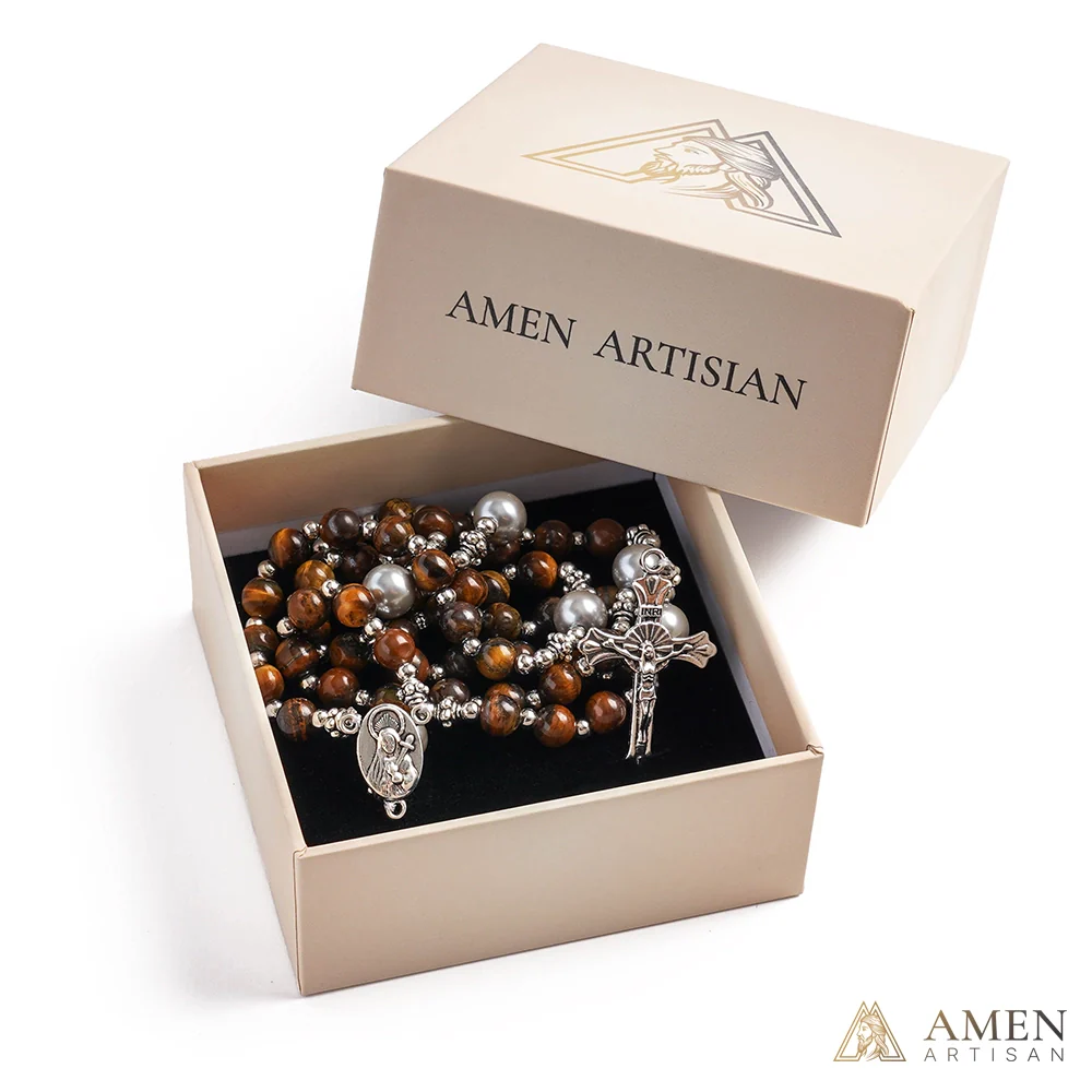 【Deal Today】Tiger's eye Rosary - Image 4