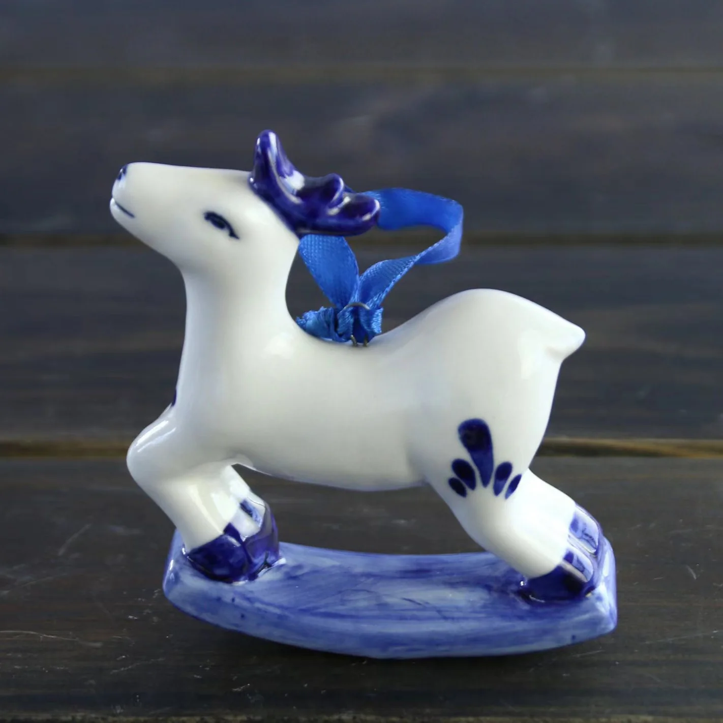 Delft Blue Ceramic Tabletop Ornament Amen Artisan - Image 2