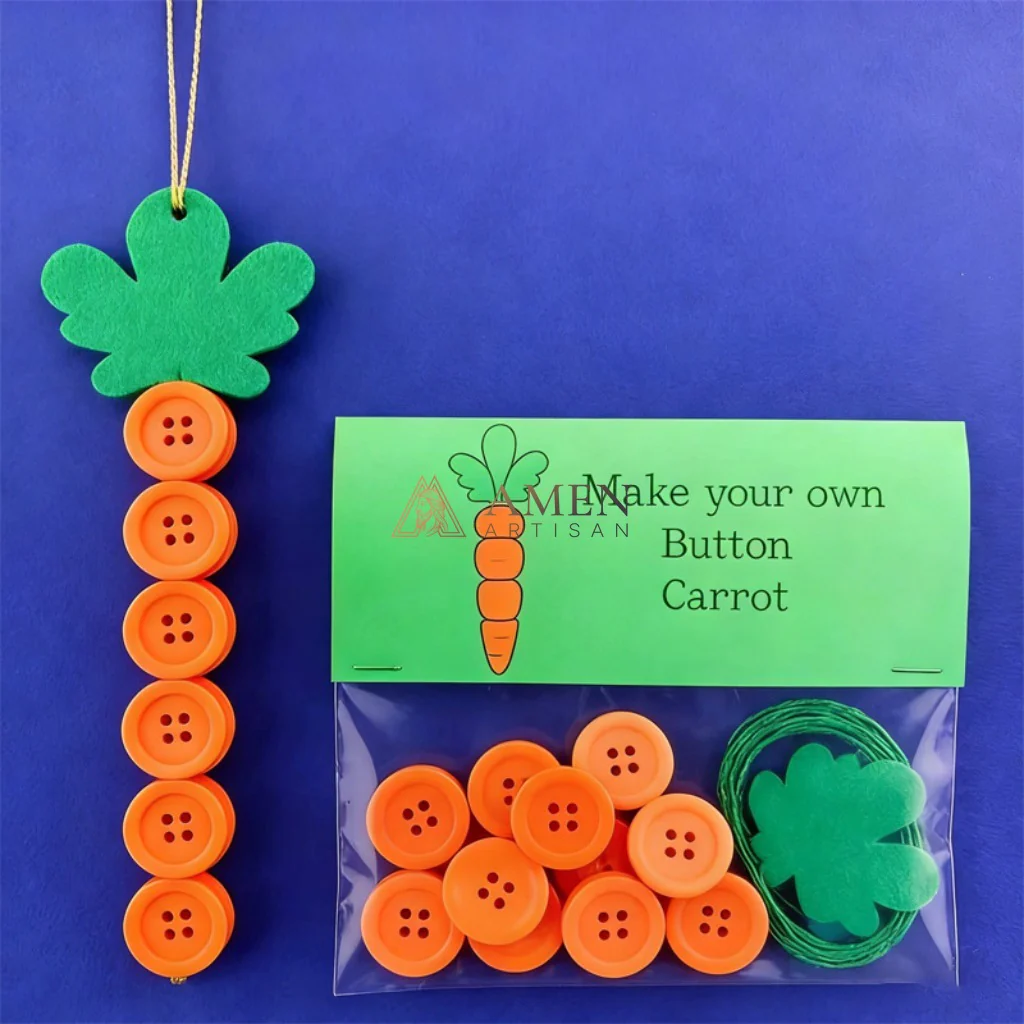 Easter DIY Button Pocket Hug Charm Kit Amen Artisan - Image 4