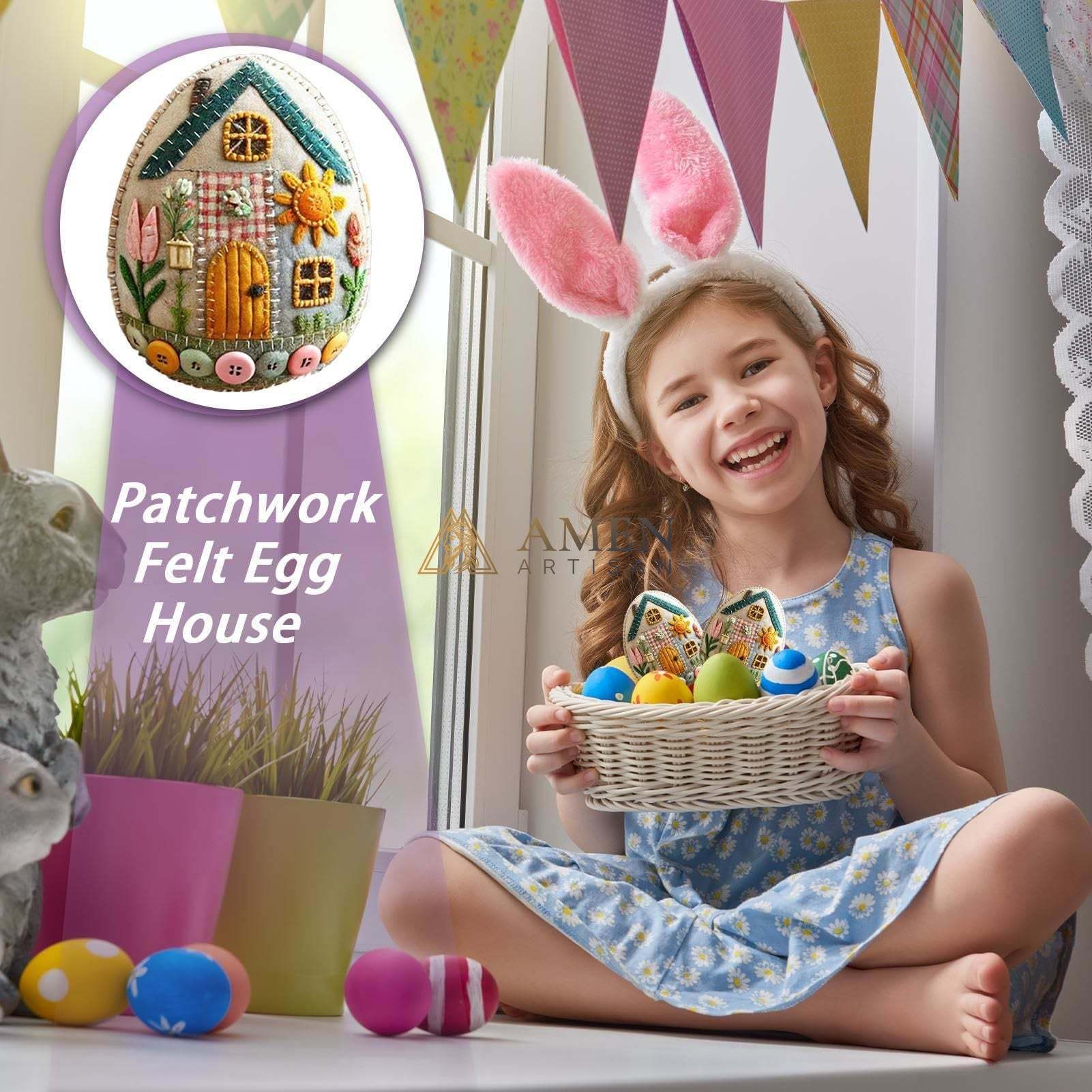 Easter Felt Egg Ornaments Amen Artisan - Image 3