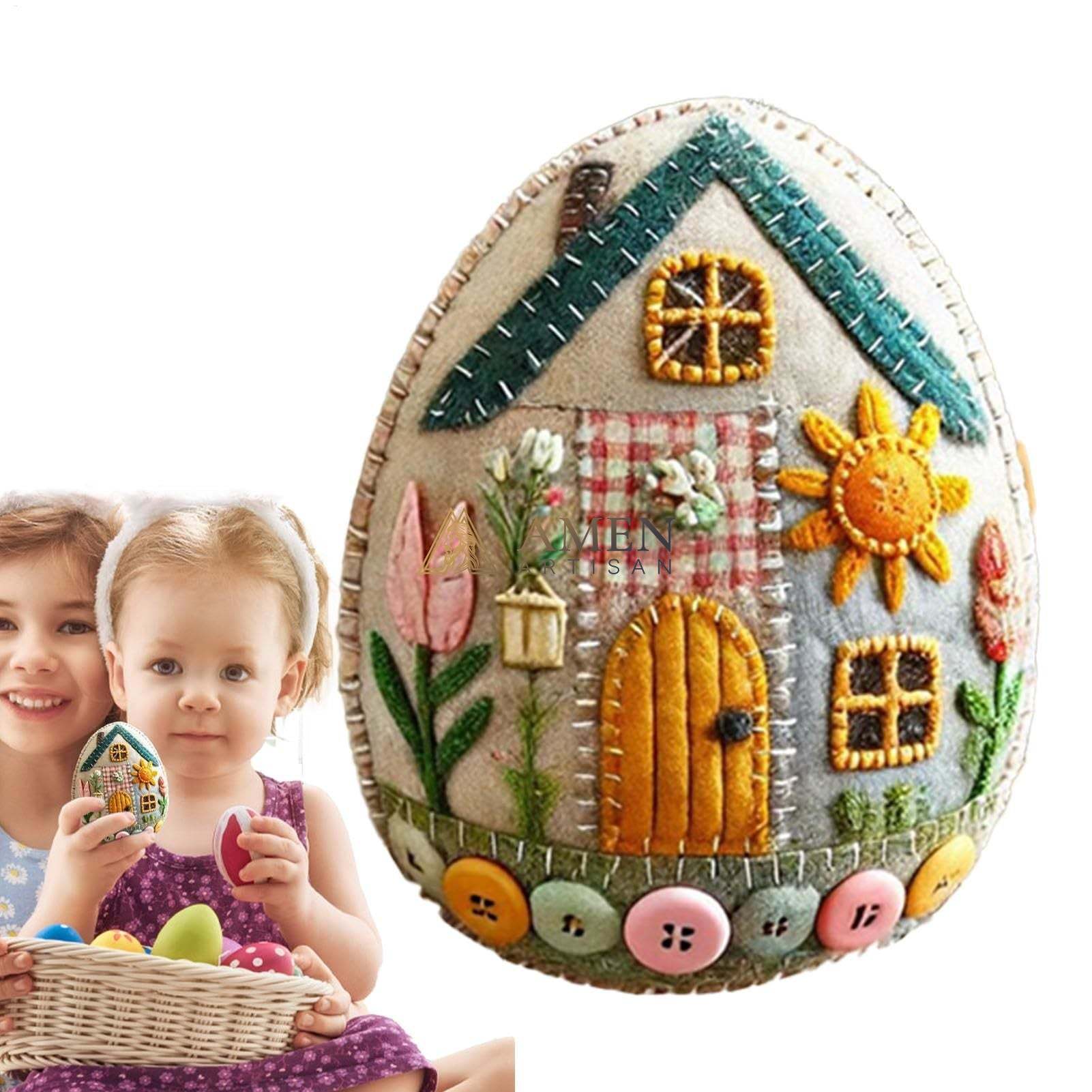 Easter Felt Egg Ornaments Amen Artisan - Image 6