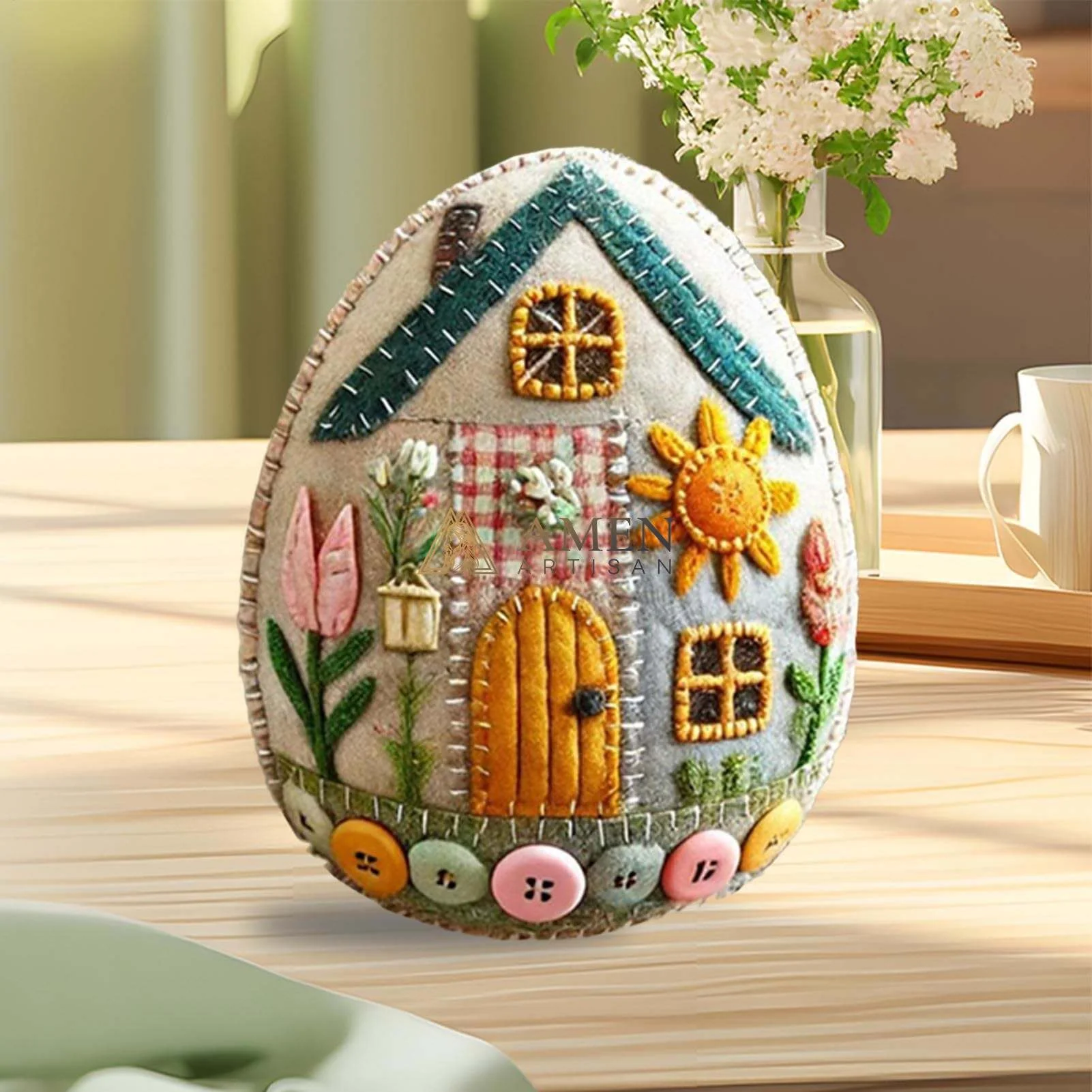 Easter Felt Egg Ornaments Amen Artisan - Image 8