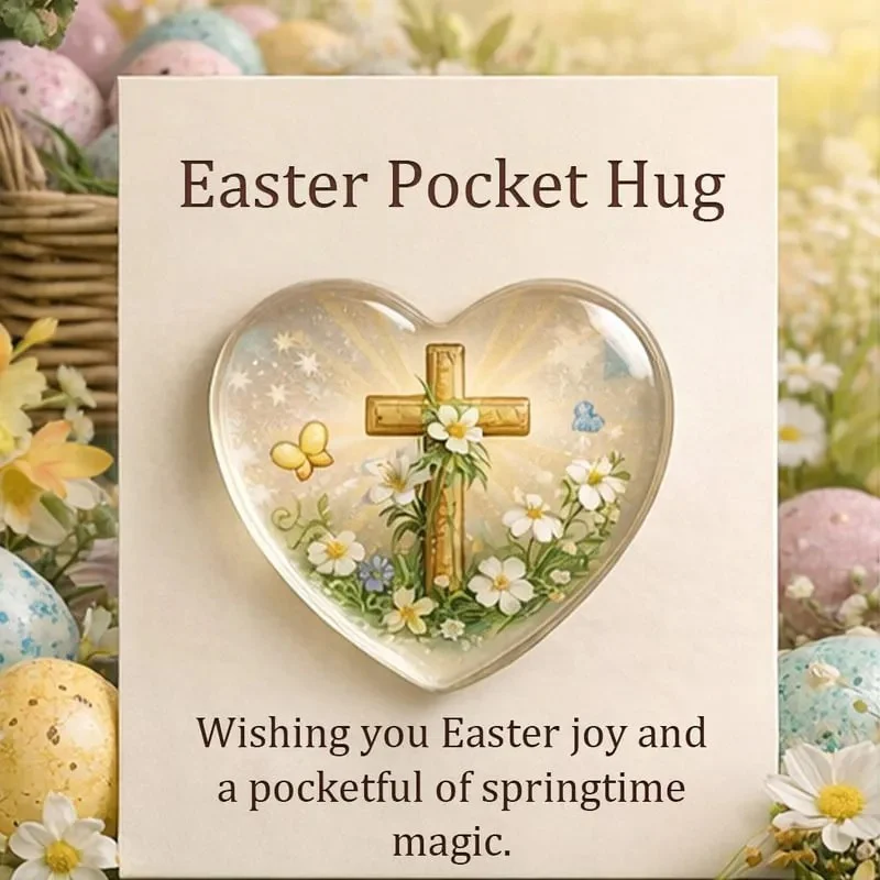 Easter Pocket Hug Mini Figurine  Amen Artisan - Image 2