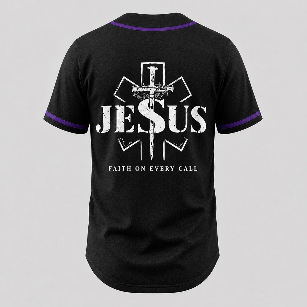 Faith on Every Call EMT T-Shirt — Faith, Service & Courage - Image 8