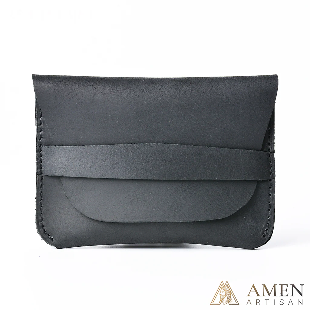 Genuine Leather Rosary Pouch – Crazy Horse Leather Prayer Beads Case - Image 3