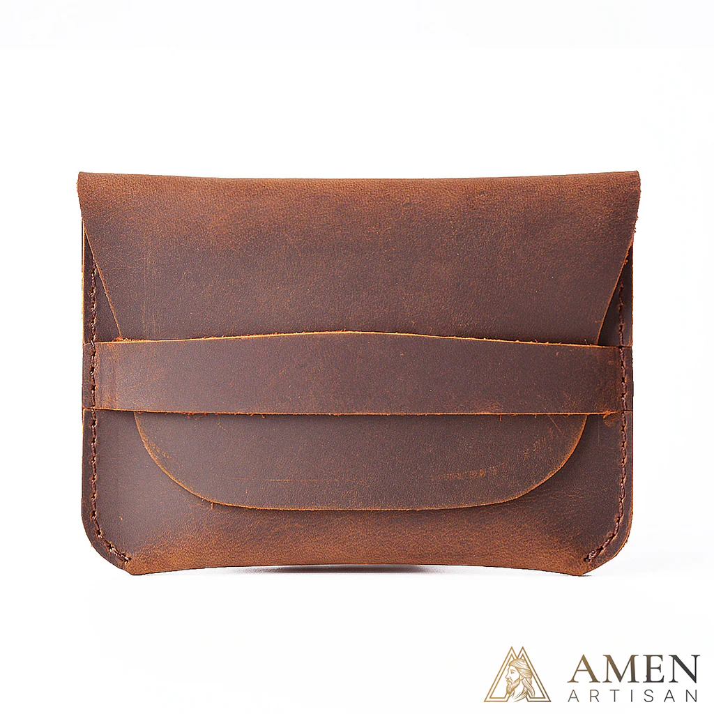 Genuine Leather Rosary Pouch – Crazy Horse Leather Prayer Beads Case - Image 4