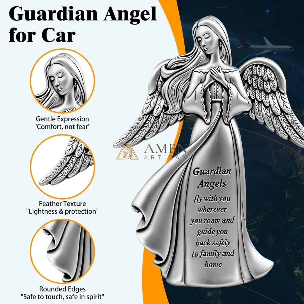Guardian Angel Car Visor Clip Amen Artisan - Image 3