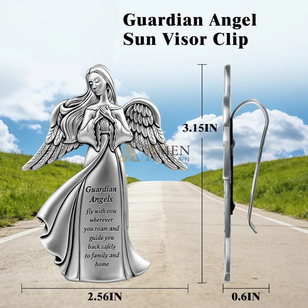 Guardian Angel Car Visor Clip Amen Artisan - Image 4