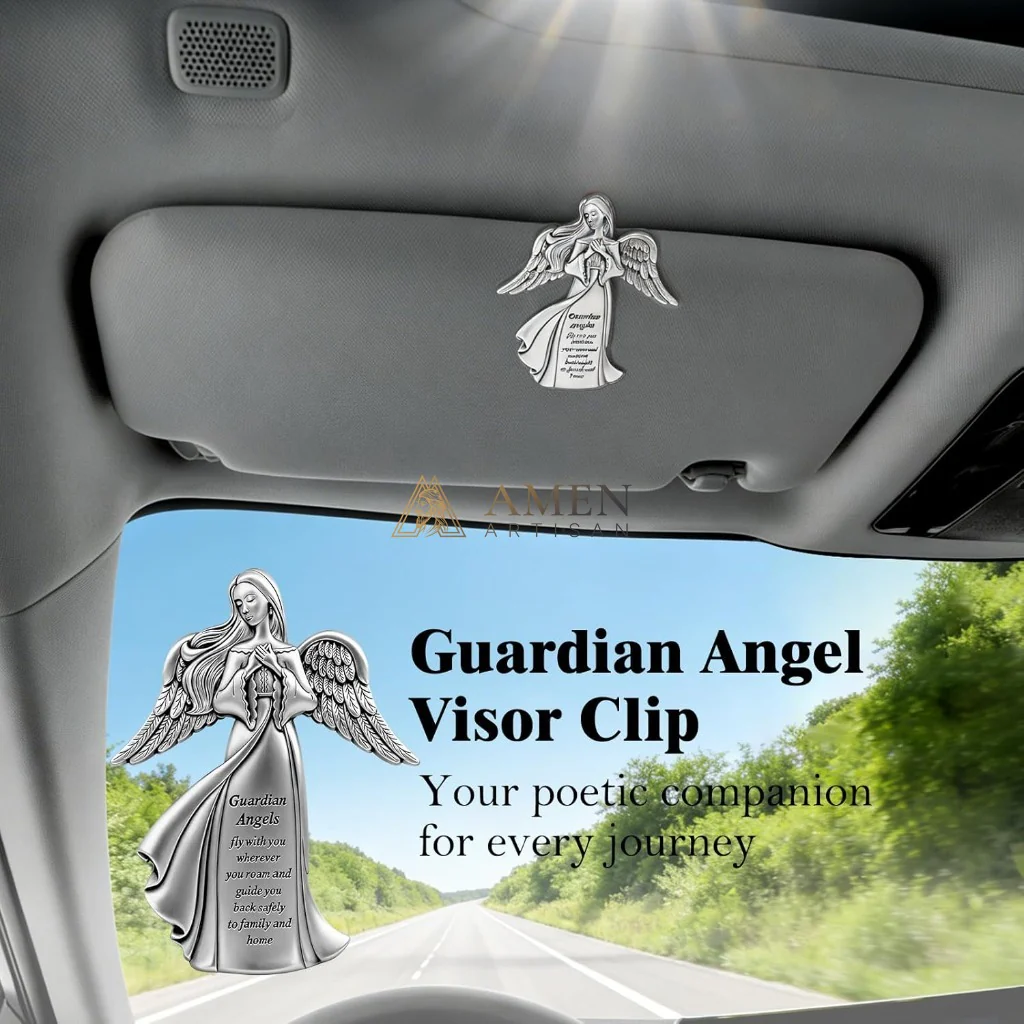 Guardian Angel Car Visor Clip Amen Artisan - Image 5