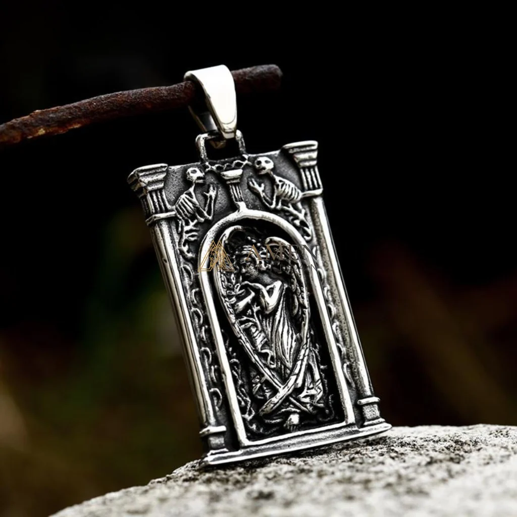 Guardian Cherub Pendant Necklace Amen Artisan - Image 3