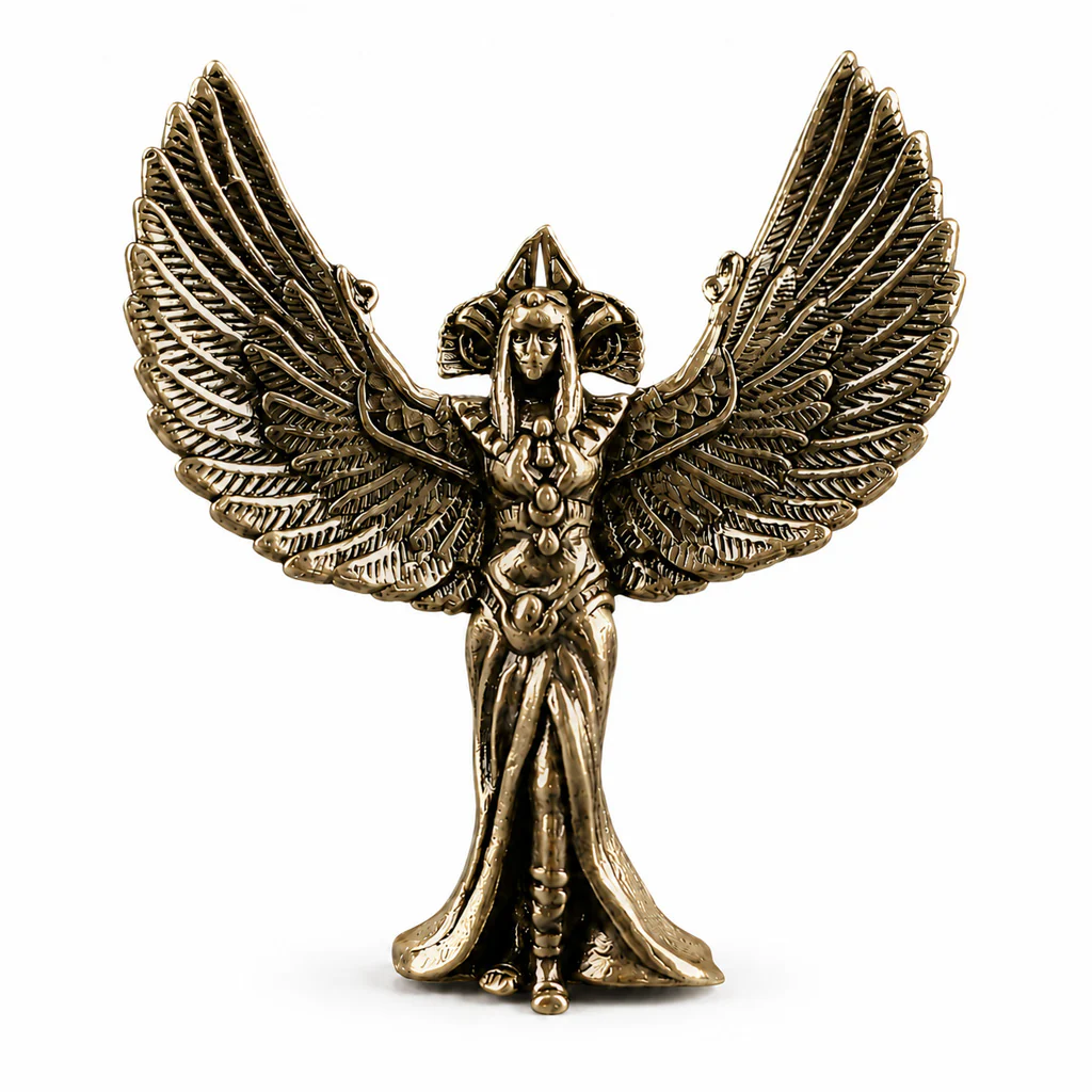Handcrafted Solid Brass Guardian Angel Figurine - Protection, Peace & Blessing | Amen Artisan - Image 25