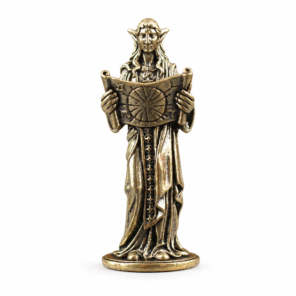 Handcrafted Solid Brass Guardian Angel Figurine - Protection, Peace & Blessing | Amen Artisan - Image 28