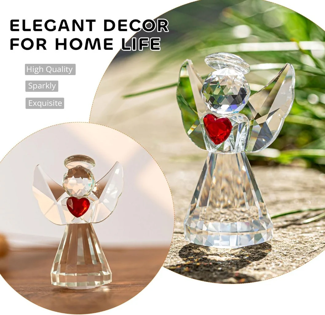 Handmade Crystal Angel Figurine Amen Artisan - Image 10