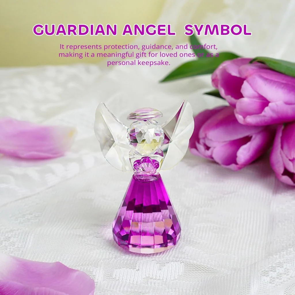 Handmade Crystal Angel Figurine Amen Artisan - Image 16
