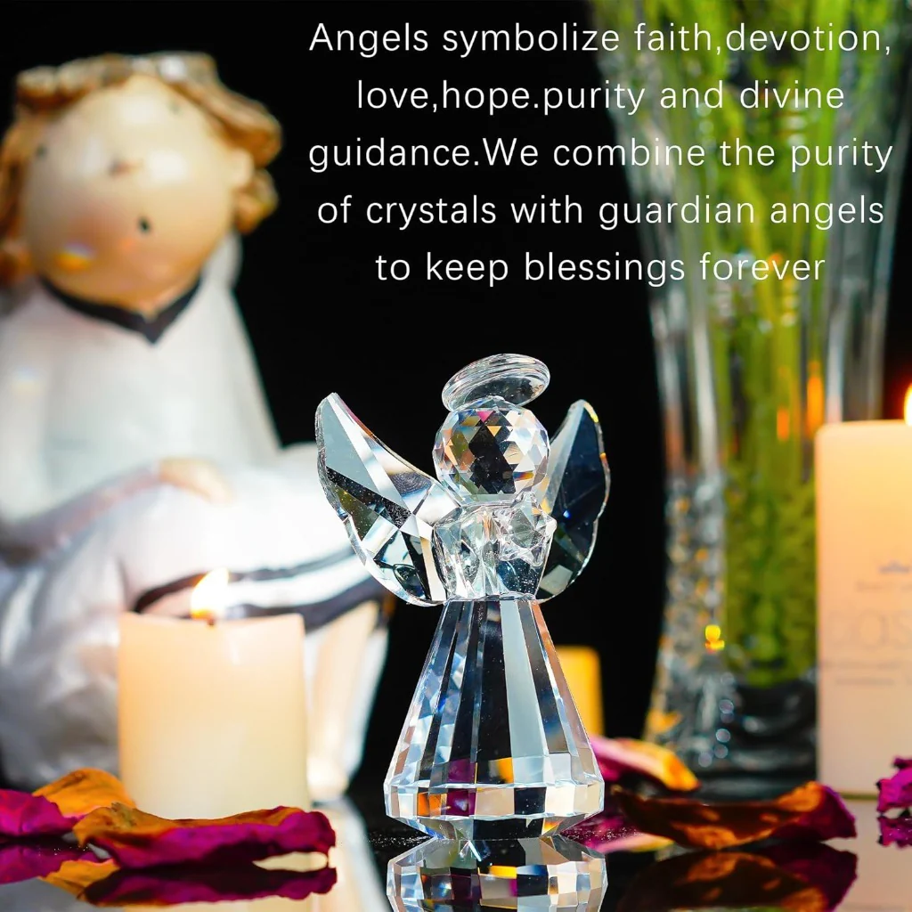 Handmade Crystal Angel Figurine Amen Artisan - Image 22