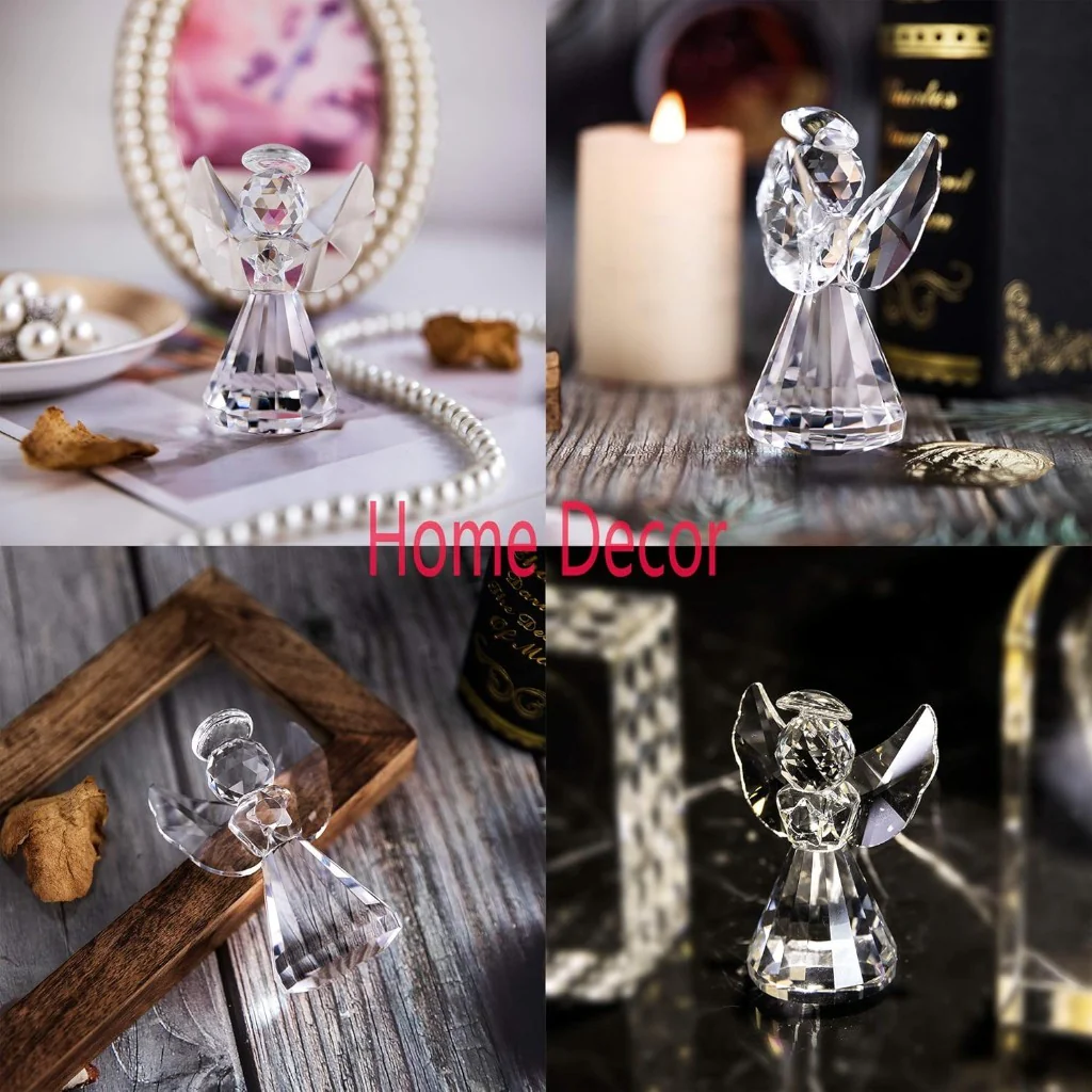 Handmade Crystal Angel Figurine Amen Artisan - Image 24