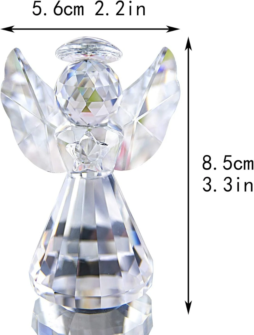 Handmade Crystal Angel Figurine Amen Artisan - Image 27