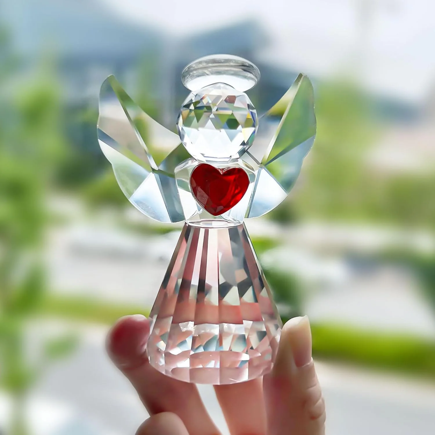 Handmade Crystal Angel Figurine Amen Artisan - Image 8