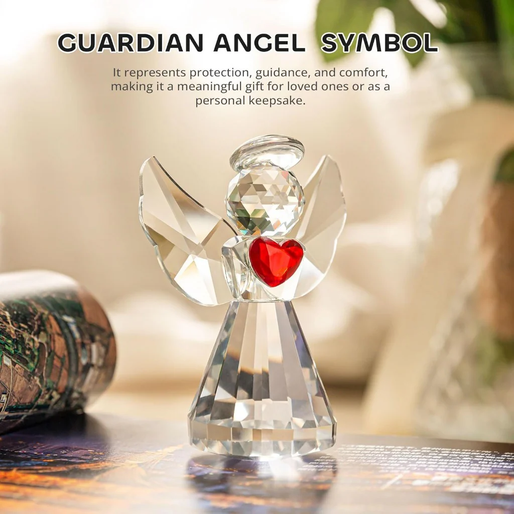 Handmade Crystal Angel Figurine Amen Artisan - Image 9