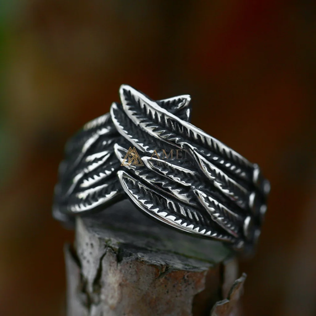 Holy Angel Wings Ring Amen Artisan - Image 2