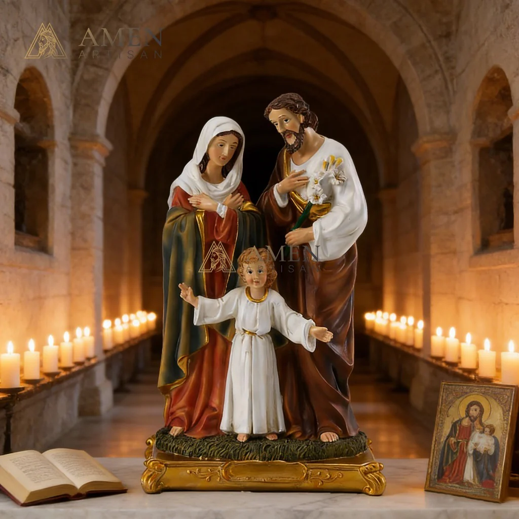 Holy Family Statue Amen Artisan - Image 2