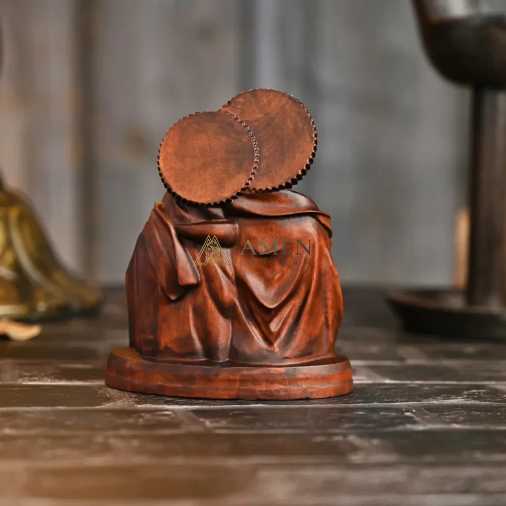 Holy Family Wood Carving - Image 5
