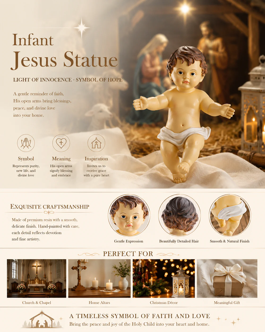 【Deal Today】Infant Statue | Amen Artisan - Image 6